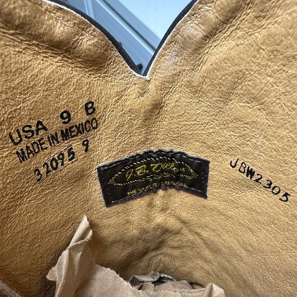 J.B. Dillon Women’s 9B Brown Cowboy Boots Classic Western Leather Made in Mexico - Picture 9 of 9